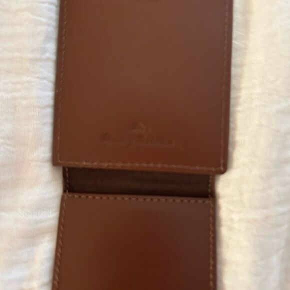 Tommy Bahama Magnetic Money Card holder Leather Wallet, Brown, NWT - Picture 7 of 9